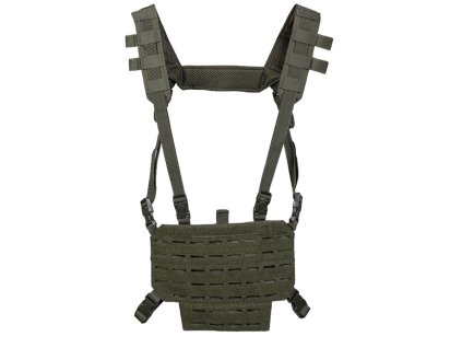 Vesta taktická lehká CHEST RIG s LASER panelem ZELENÁ