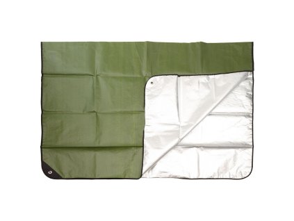 Plachta nouzová záchranná ALU ZELENO / STŘÍBRNÁ