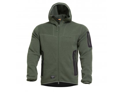 Mikina FLEECE s kapucí FALCON PRO POLARTEC® ZELENÁ  + Doprava zdarma na další nákup
