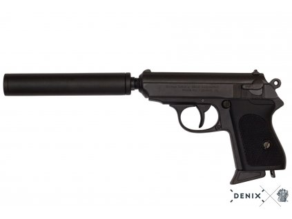 denix Pistola semiautomatica con silenciador Alemania 1931