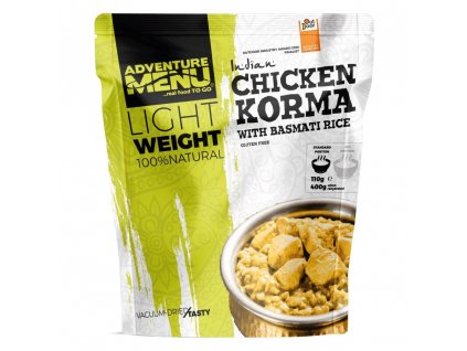 Kuře KORMA s rýží basmati PORCE 110g/400g - dehydrované hotové jídlo