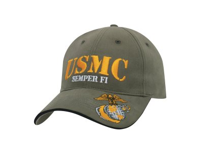 Čepice USMC SEMPER FI baseball ZELENÁ