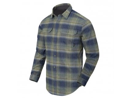 Košile GREYMAN dlouhý rukáv BLAST BLUE PLAID + Doprava zdarma na další nákup