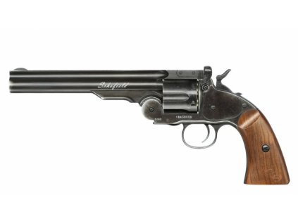 Vzduchový revolver ASG Schofield 6" black  + Terče vzduchovkové Venox 100ks