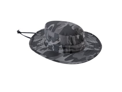 Klobouk MILITARY nastavitelný BLACK CAMO