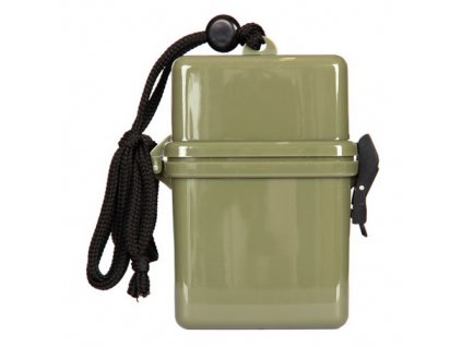 Krabička / box vodotěsná na krk 25x70x110 mm ZELENÁ