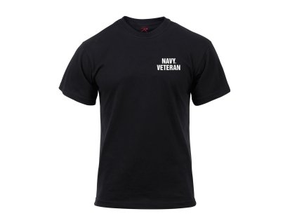 Triko US NAVY VETERAN krátký rukáv ČERNÉ (velikost XXL)
