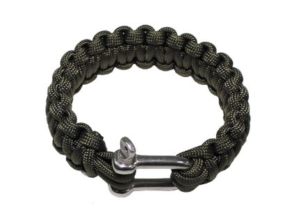 Náramek PARACORD kov.přezka ZELENÝ (velikost L)