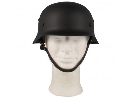Helma ocelová WWII s koženým vnitřkem ČERNÁ  + Doprava zdarma na další nákup