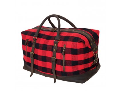 Taška EXTENDED WEEKENDER cestovní RED PLAID + Doprava zdarma na další nákup
