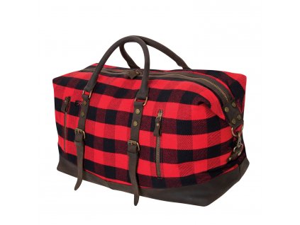 Taška EXTENDED WEEKENDER cestovní RED PLAID  + Doprava zdarma na další nákup