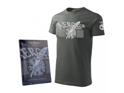 Triko AEROCLUB ŠEDOMODRÉ (velikost L)