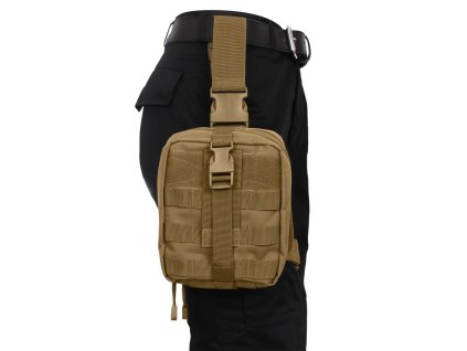 Pouzdro zdravotní stehenní MOLLE MEDIC rozkládací COYOTE BROWN