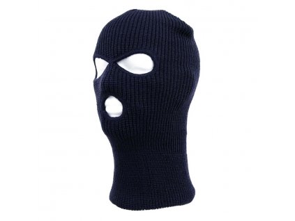 Kukla se 3 otvory pletená MODRÁ