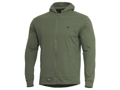 Mikina AGIS s kapucí ZELENÁ (velikost L)