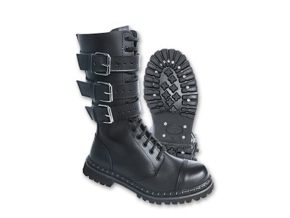 Boty PHANTOM s přezkami ČERNÉ (velikost 40)