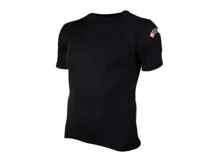 Triko funkční švýcarské krátký rukáv SVISSE ČERNÉ (velikost L)