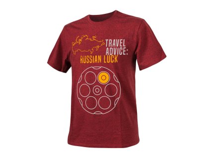 Triko RUSSIAN LUCK ČERVENÁ MELANŽ (velikost 3XL)