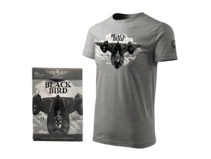Triko Lockheed SR-71 BLACKBIRD ŠEDÉ (velikost L)