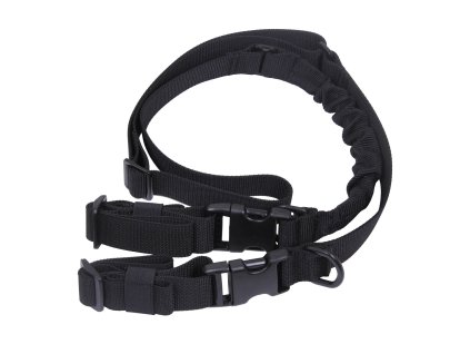 Popruh zbraňový TACTICAL jednobodový/dvoubodový ČERNÝ