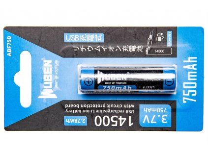 Baterie Wuben 14500B Li-Ion 750mAh