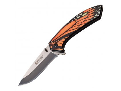 Nůž zavírací BUTTERFLY hladké ostří ORANŽOVÝ