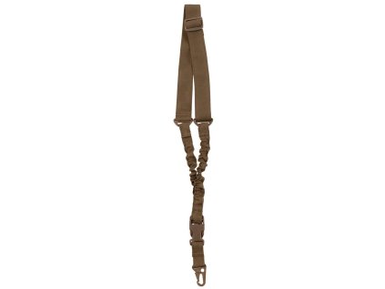 Popruh BUNGEE jednobodový s karabinou COYOTE BROWN
