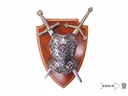 denix Panoply with cuirass and 2 swords