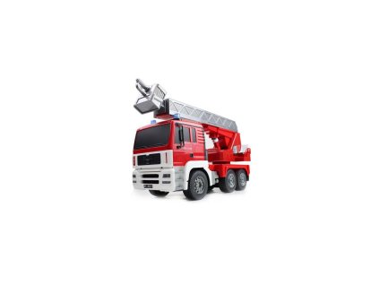 MAN FIRE TRUCK 4WD Hasiči, 1:20, zvukový modul, LED, funkční žebřík, RTR