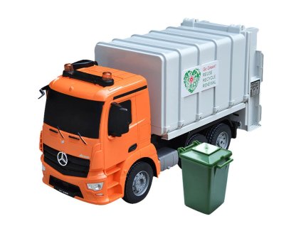 Mercedes-Benz Antos 4WD popeláři, 1:20, licencováno, funkční, zvuk, LED, RTR