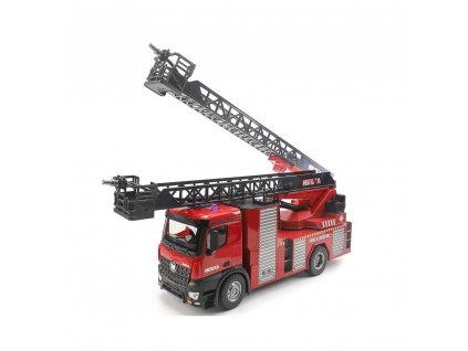 Mercedes-Benz Arocs HASIČI 1:14 s žebříkem a stříkačkou, proporcionální,LED, zvuky,RTR + Voucher na další nákup