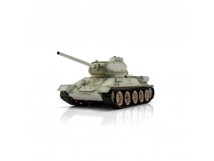 Tank T-34/85 WINTER BB 1:16, proporcionální, kouř a zvuk, kovové pásy a spodek trupu, RTR