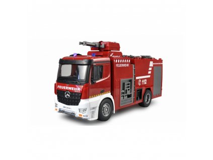 Amewi RC hasičský vůz Mercedes-Benz Arocs 1:18 s funkční stříkačkou  + Doprava zdarma na další nákup