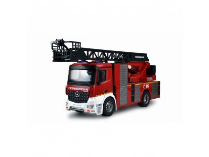 Mercedes-Benz Arocs licencovaný, 1:14, s žebříkem a stříkačkou, proporcionální, LED, zvuky + Voucher na další nákup