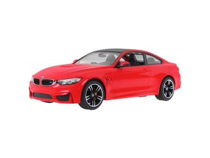 BMW M4 Coupe 1:14, RASTAR, licence, LED, metalický lak, odružená př. kola, červená + Voucher na další nákup