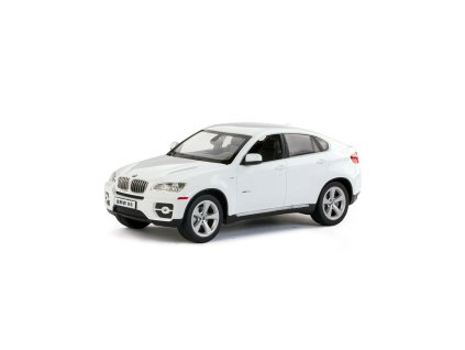 BMW X6 1:14, RASTAR, licence, LED, metalický lak, odružená př. kola, bílé + Voucher na další nákup