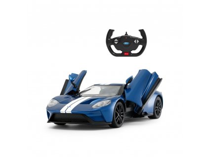 Ford GT 1:14, RASTAR, licence, LED, metalický lak, modré + Voucher na další nákup