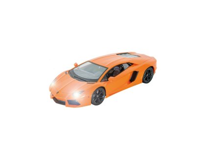 Siva Lamborghini Aventador LP 700-4, licencovaný model 1:14, LED, RTR, oranžová + Voucher na další nákup