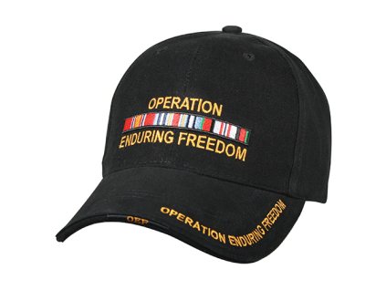 Čepice DELUXE ENDURING FREEDOM baseball ČERNÁ