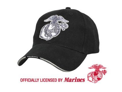 Čepice baseball USMC GLOBE & ANCHOR ČERNÁ