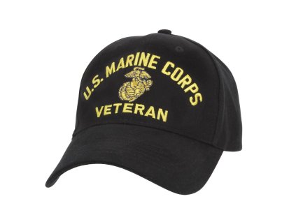 Čepice U.S. MARINE CORPS VETERAN baseball ČERNÁ