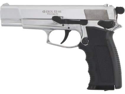 Vzduchová pistole Ekol ES 66 chrom 4,5mm  + Terče vzduchovkové Venox 100ks