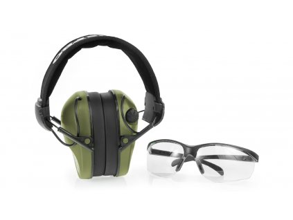 Sluchátka RealHunter Aktivní Pro Zelené + Brýle  + Doprava zdarma na další nákup
