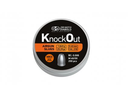 Diabolo JSB KnockOut Slugs .216 MKII 200ks cal.5,49m