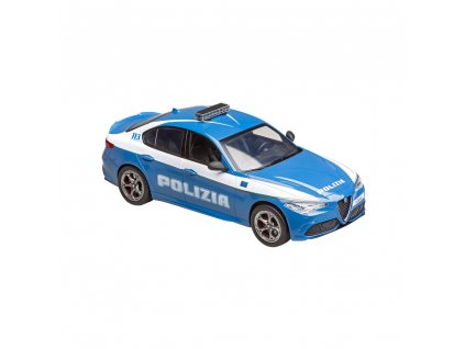 RE.EL Toys Alfa Romeo Giulia Quadrifoglio Policie, licence 1:14, LED + Voucher na další nákup