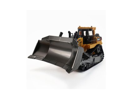 Buldozer, 1:16, funkční radlice, zadní drapák, zvukový modul, LED, RTR sada + Voucher na další nákup
