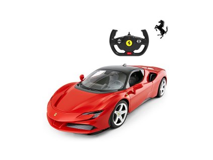 RASTAR Ferrari SF90 Stradale 1:14, licence, LED, červené