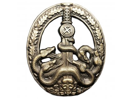 anti partisan guerrilla warfare badge empty bronze