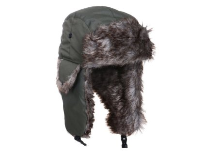 Beranice Tramp s kožešinou ZELENÁ (velikost 57)