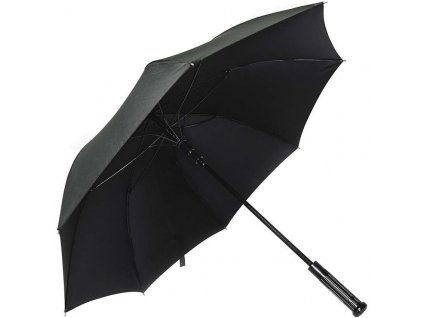 Deštník taktický s rozbíječem skla ČERNÝ